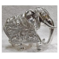 Gajantlaxmi Elephant In Pure 925 Silver