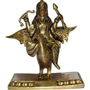 Shani Idol In Brass Hindu Religious God Sculpture Planet