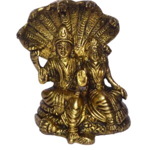 Shiv Parvati Idol In Brass Hindu Religious God Sculpture