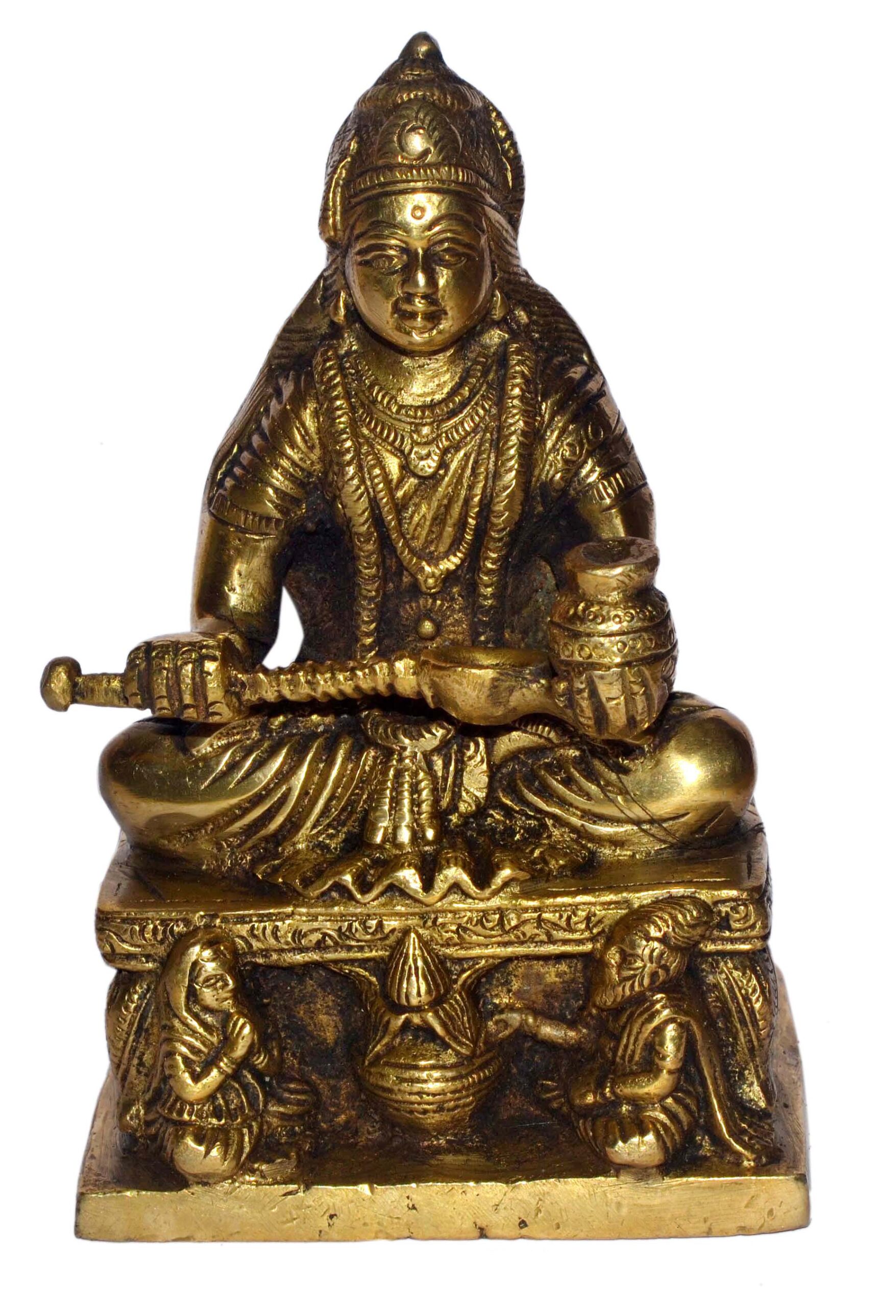 Annapurna Devi Idol In Brass Hindu Religious God Sculpture