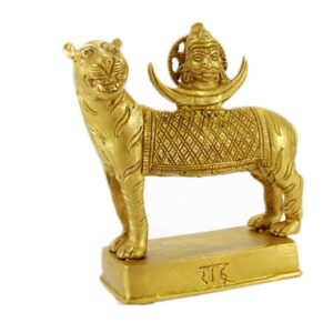 Rahu Planet Idol In Brass Hindu Religious Gold Sculpture(BIG)