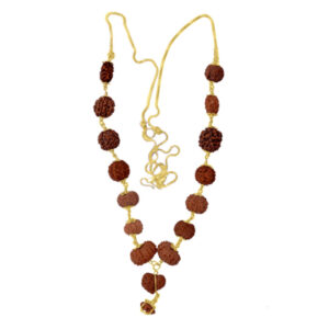 Rudraksha Siddha Mala (1-14 Mukhi) Indonesian (Java) Small 12-14mm Gold Plated