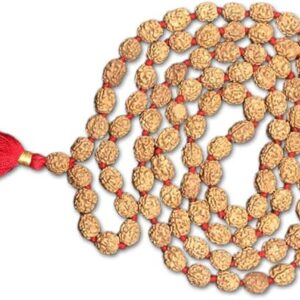 4 Mukhi Indonesian Rudraksha Mala 108 Beads 12mm-14mm Lab Certified