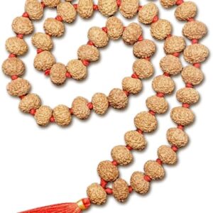 7 Mukhi Indonesian Rudraksha Mala 54 Beads 13mm-14mm Lab Certified