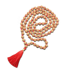 6 Mukhi Indonesian Rudraksha Mala 108 Beads (7mm-9mm)