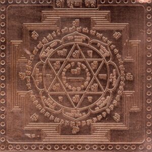 Shree Krishna Yantra in Thick Copper Energized (6 X 6 Inch)