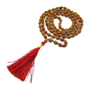 3 Mukhi Indonesian Rudraksha Mala 108 Beads (9mm-11mm)