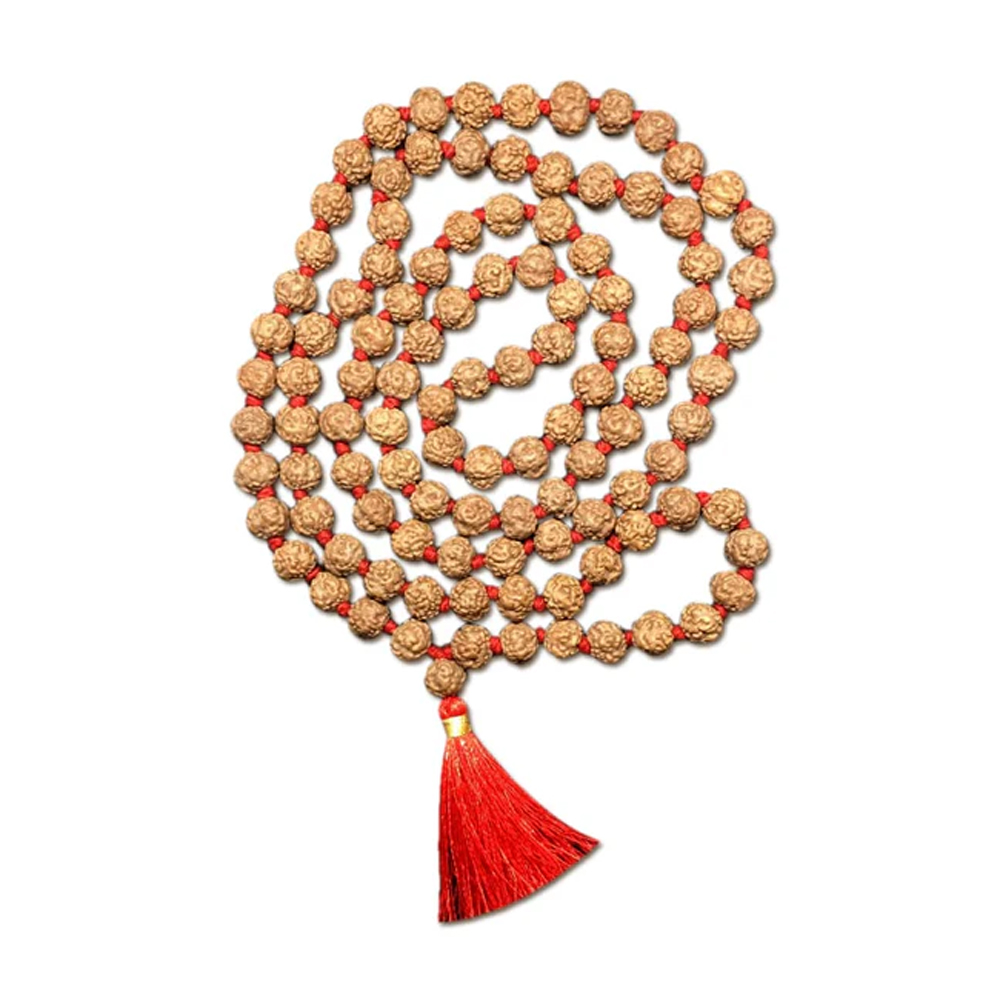 Indonesian Nirakar Rudraksha Mala 108 Beads (11mm-12mm)
