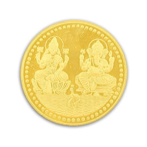 Ganesh Laxmi Coin In Silver Gold Plated Religious Coin 500 Grams