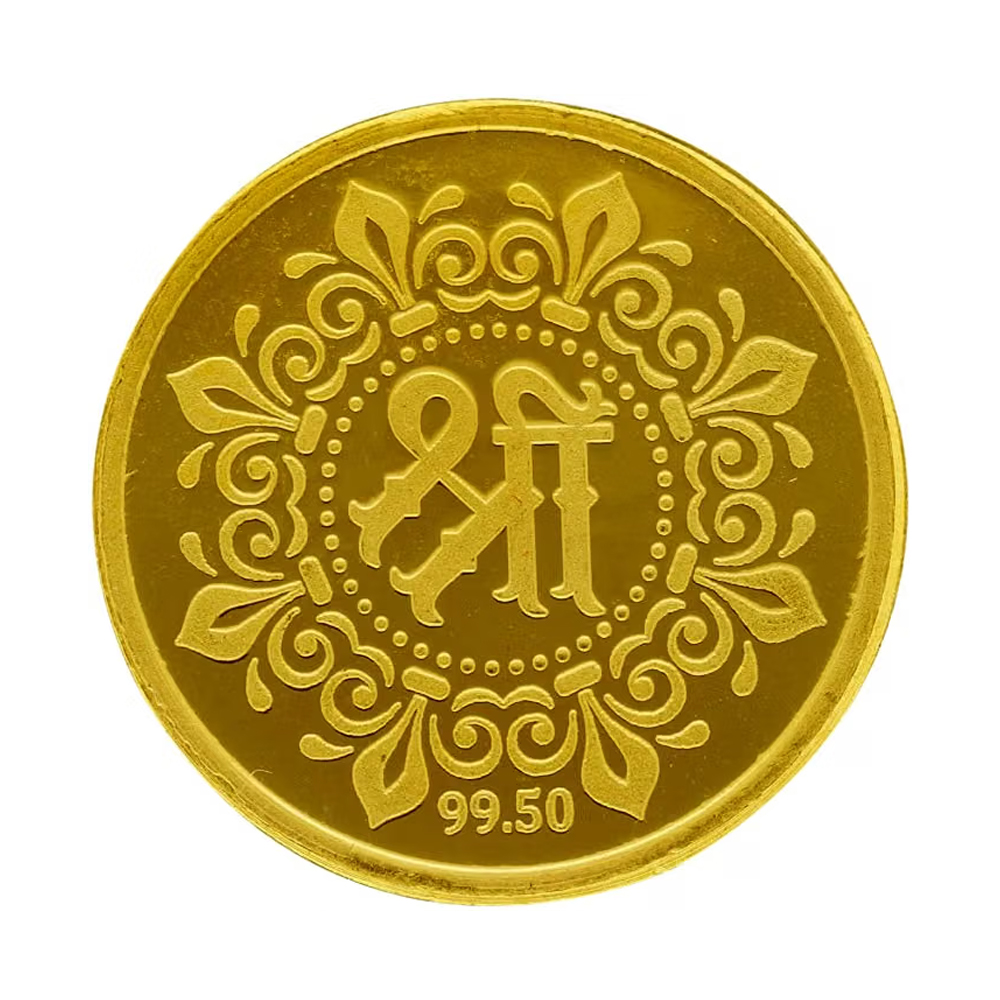Laxmi Gold Coin 995 / 5 Grams Goddess Laxmi Yellow Gold Coin 24K Original Certified - Image 2
