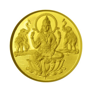 Goddess Lakshmi Coin In Silver Gold Plated Religious Coin