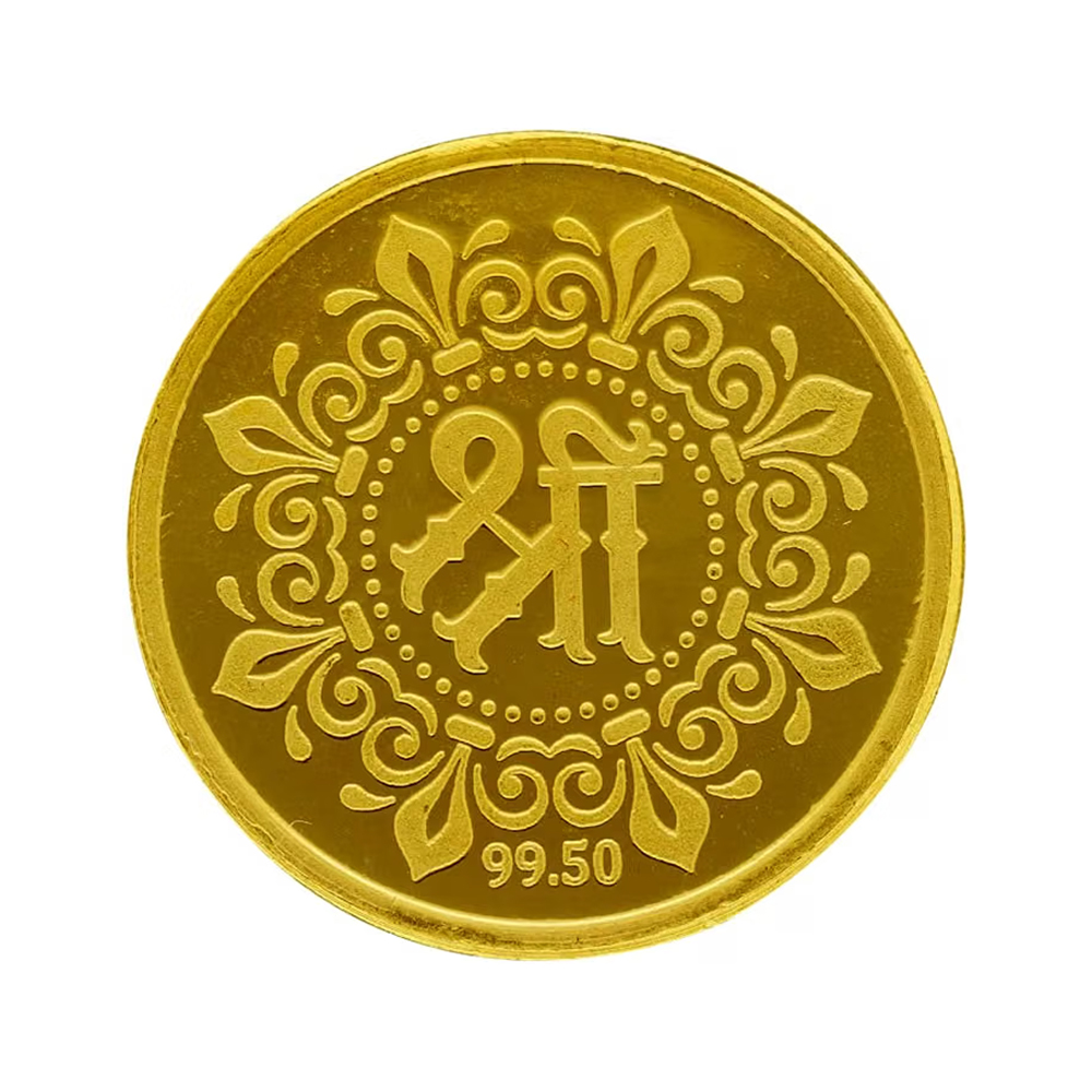 Gold Coin 24K Laxmi / 2 Grams Goddess Laxmi Coin Pure Yellow Gold 995 Certified Original - Image 2