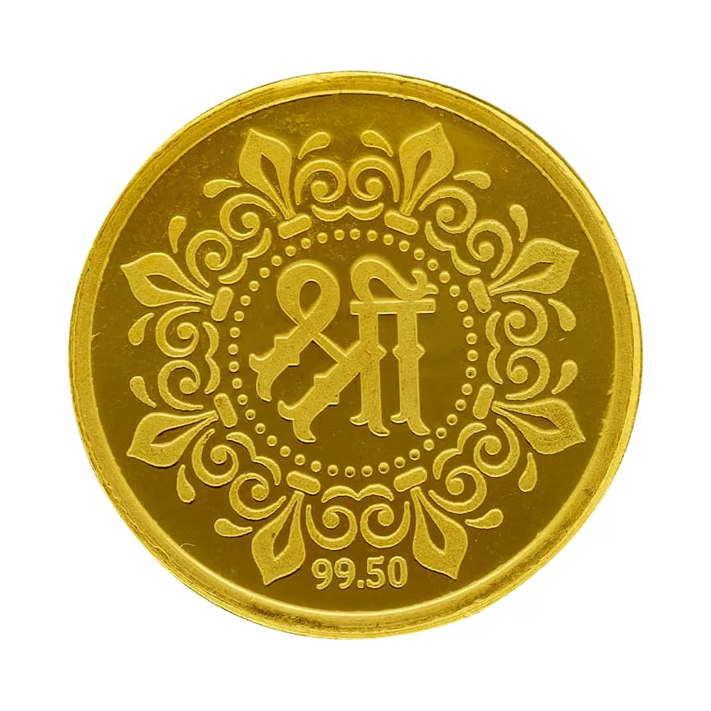 Goddess Laxmi Gold Coin 24K / 1 Gram Laxmi Coin In Pure Yellow Gold 995 Certified Original - Image 2